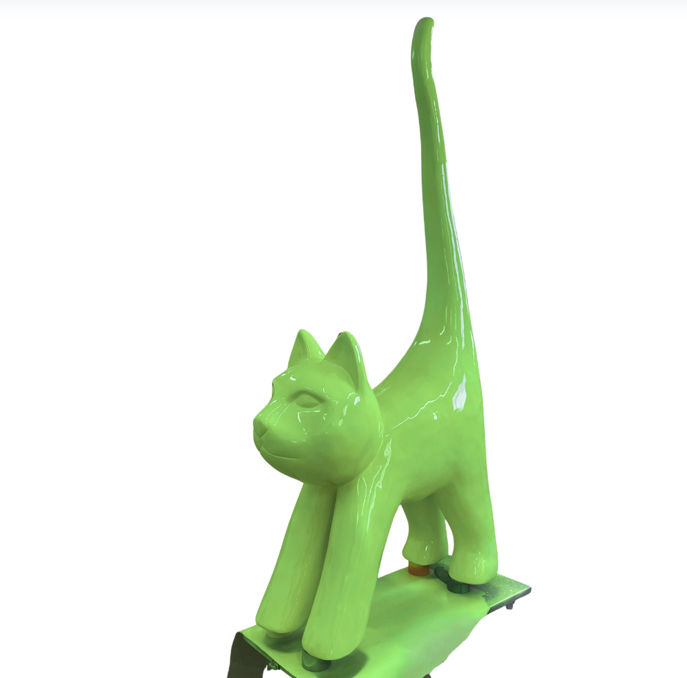 XXXL Katze Kunstbemalung, Pop Art - Designer Hochglanz