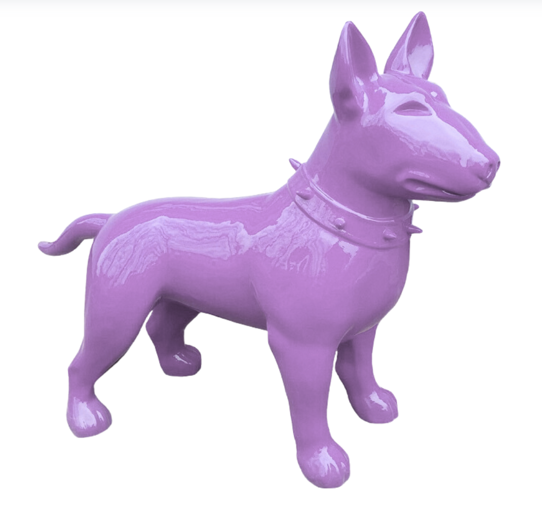 XL Bull Terier - Pop Art - Designer Hochglanz - 116 cm - obrazek 2