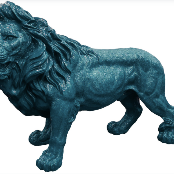 Lebensgroße Löwe -  Designer Hochglanz - Pop Art