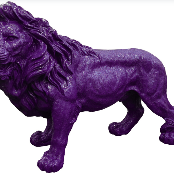 Lebensgroße Löwe -  Designer Hochglanz - Pop Art