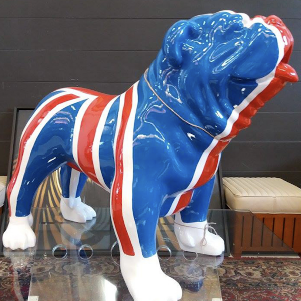 XXXL Englische Bulldogge - Pop Art - Designer Hochglanz