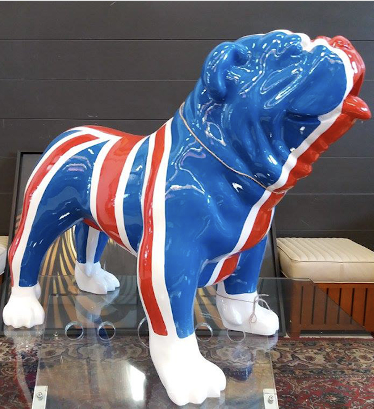 XXXL Englische Bulldogge - Pop Art - Designer Hochglanz