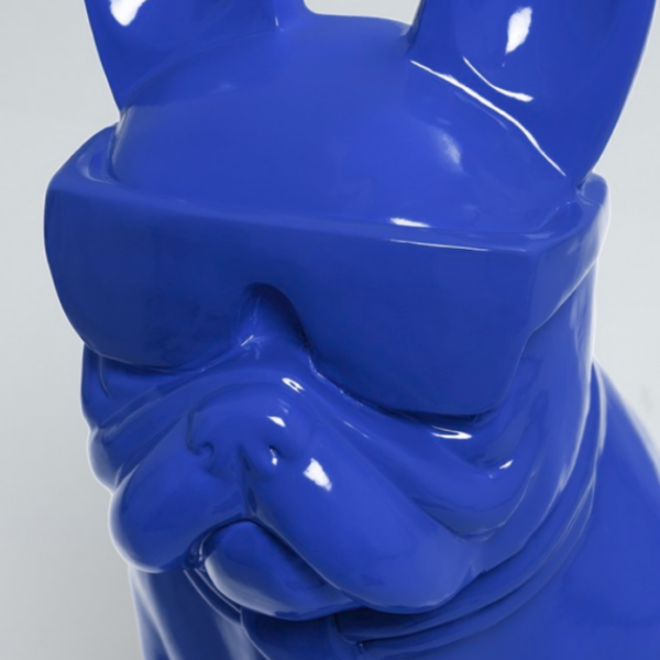 XXL Französische Bulldogge mit Brille, Pop Art - Designer Hochglanz