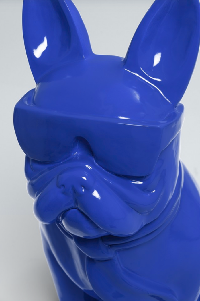 XXL Französische Bulldogge mit Brille, Pop Art - Designer Hochglanz