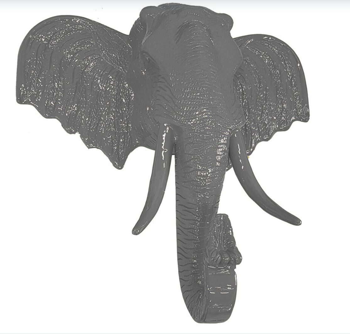 Abstrakte Elefantenkopf - Designer Hochglanz Lack