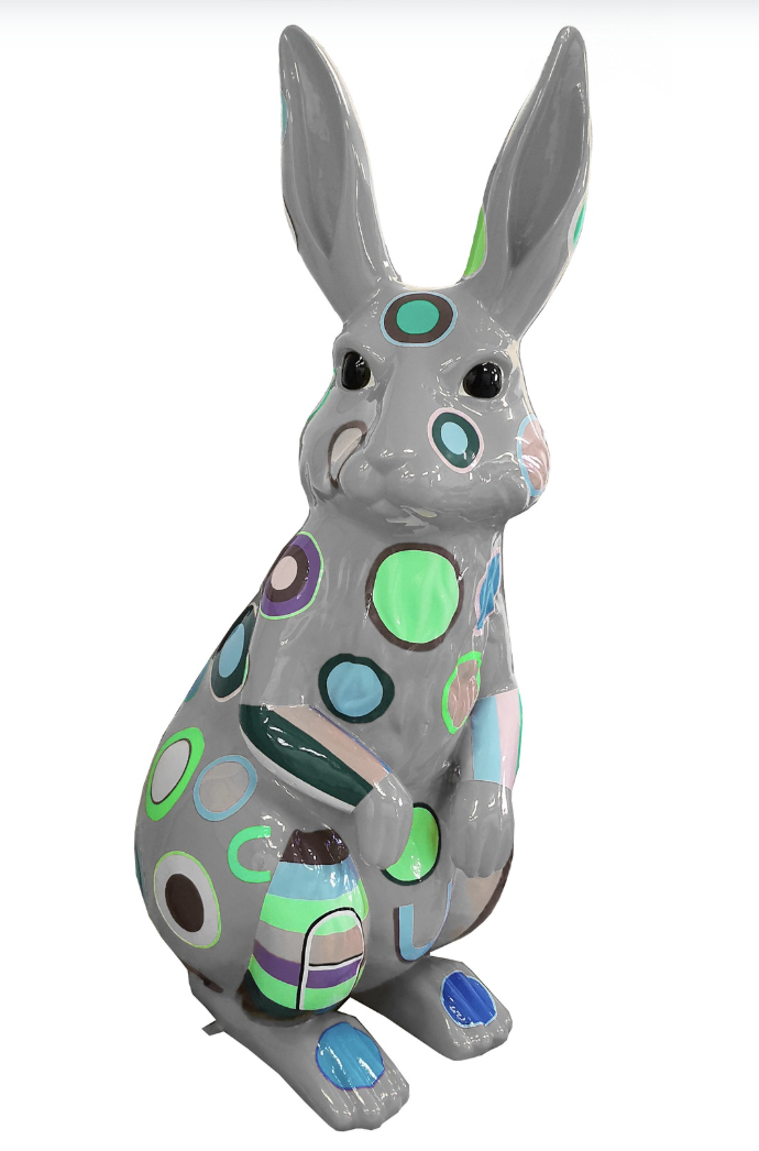 Osterhase XXXL Hase 220 cm Hochglanz Lack Ostern