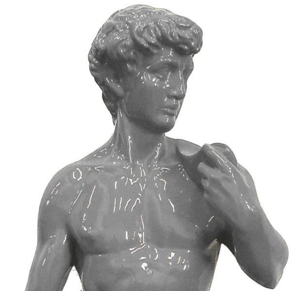 David nackt auf Sockel - PopArt - Statue - 115 cm