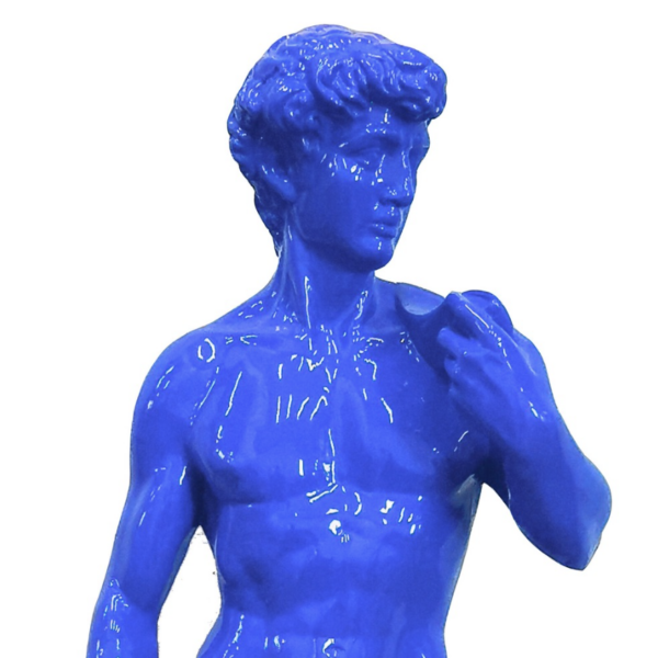 David nackt auf Sockel - PopArt - Statue - 115 cm