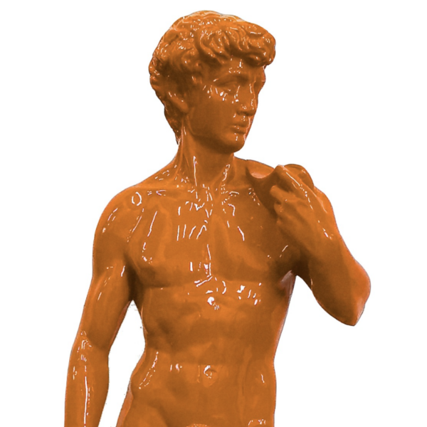 David nackt auf Sockel - PopArt - Statue - 115 cm