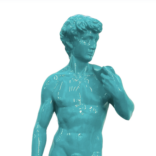 David nackt auf Sockel - PopArt - Statue - 115 cm