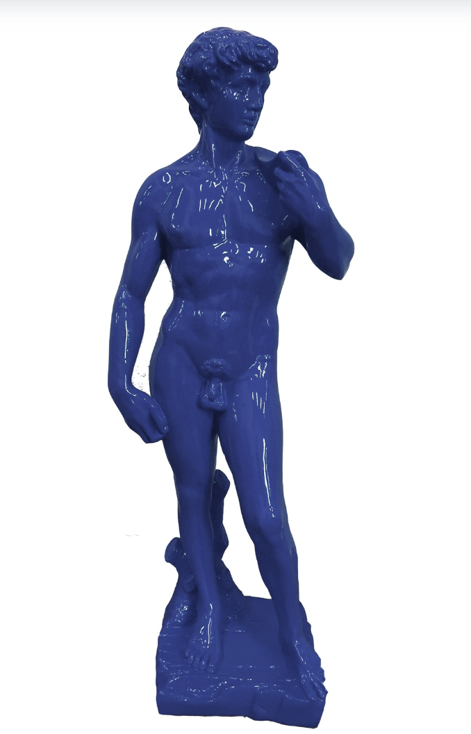 David nackt auf Sockel - PopArt - Statue - 115 cm - obrazek 2