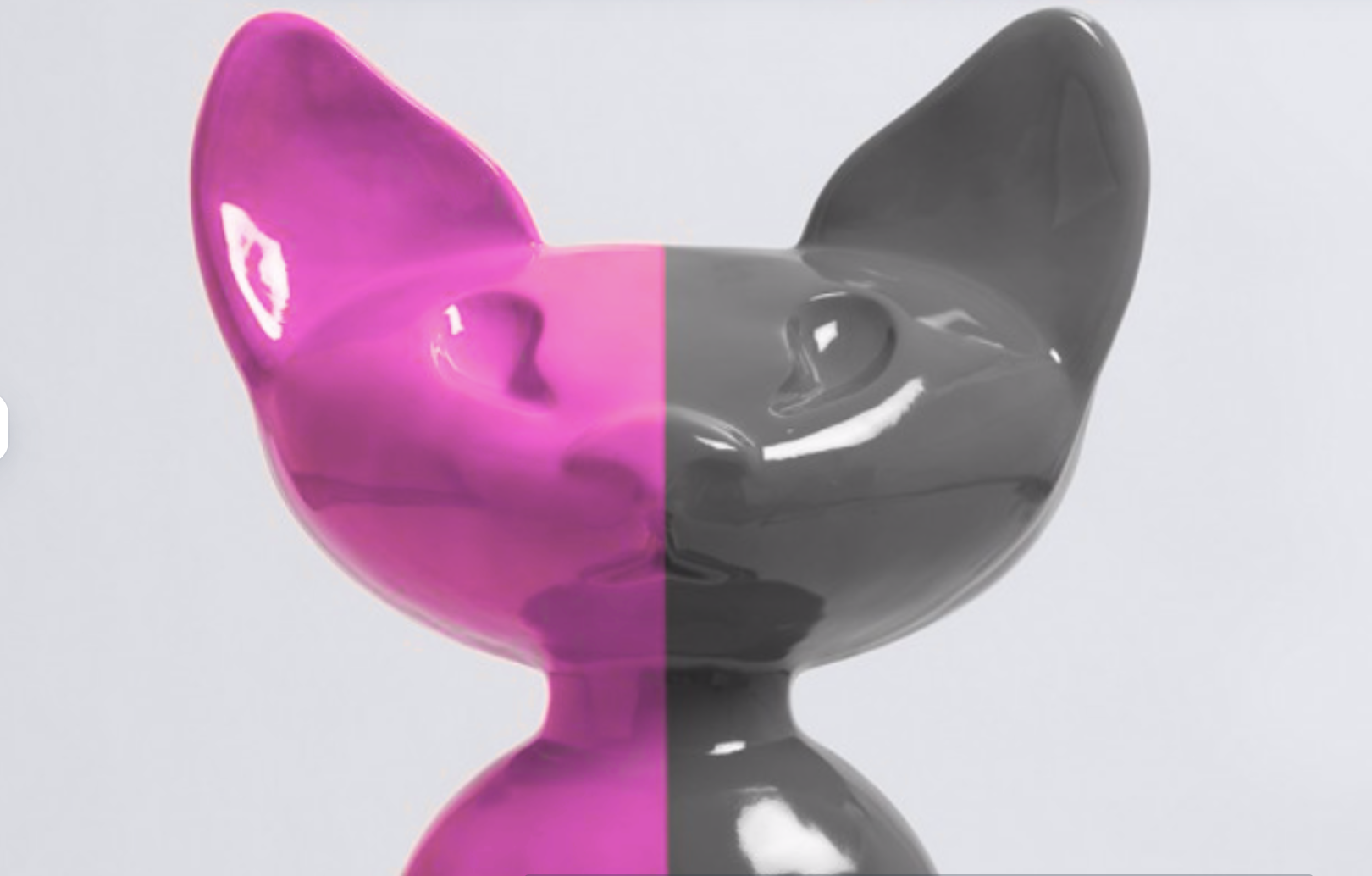 XL Katze Kunstbemalung, Pop Art - Designer Hochglanz - obrazek 2