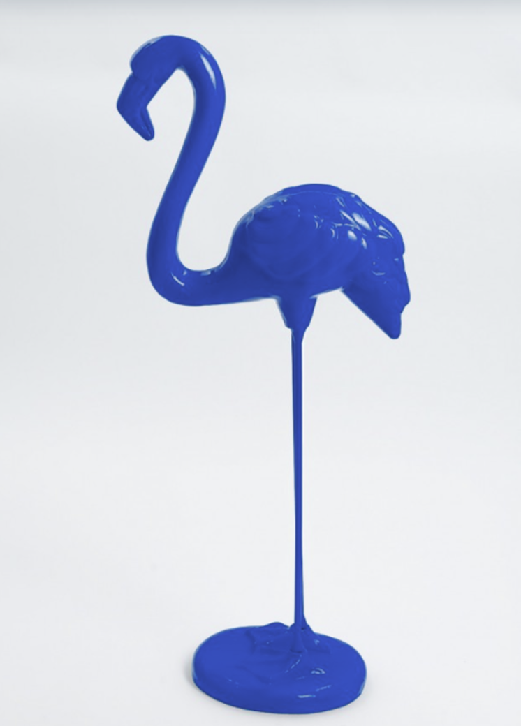 Flamingo mit Metallbeinen - Pop Art - Designer Hochglanz - obrazek 2