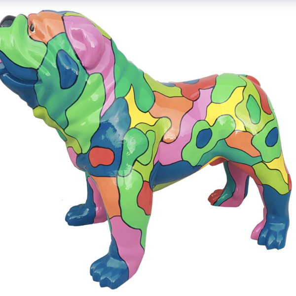 XXXL Englische Bulldogge - Pop Art - Designer Hochglanz