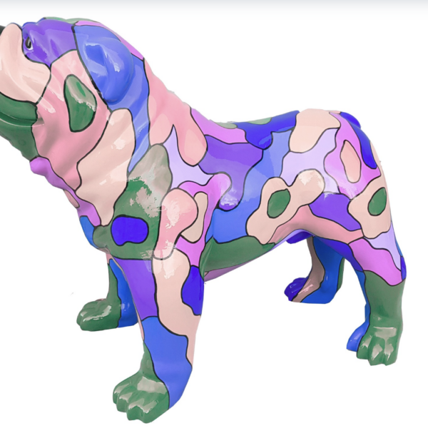 XXXL Englische Bulldogge - Pop Art - Designer Hochglanz