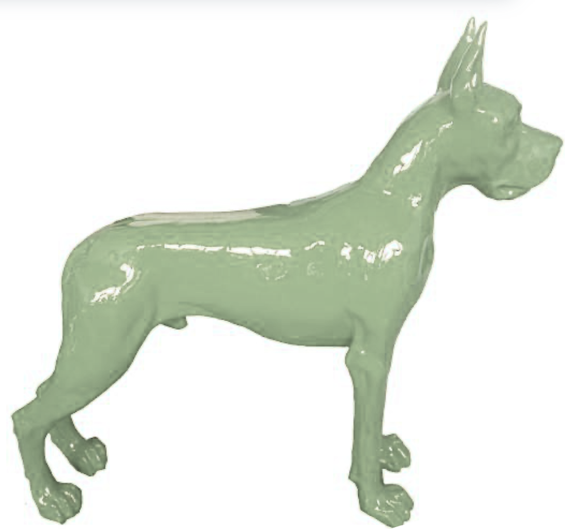 Deutsche Dogge , Hund Pop Art - Designer Hochglanz - moderne Salbei