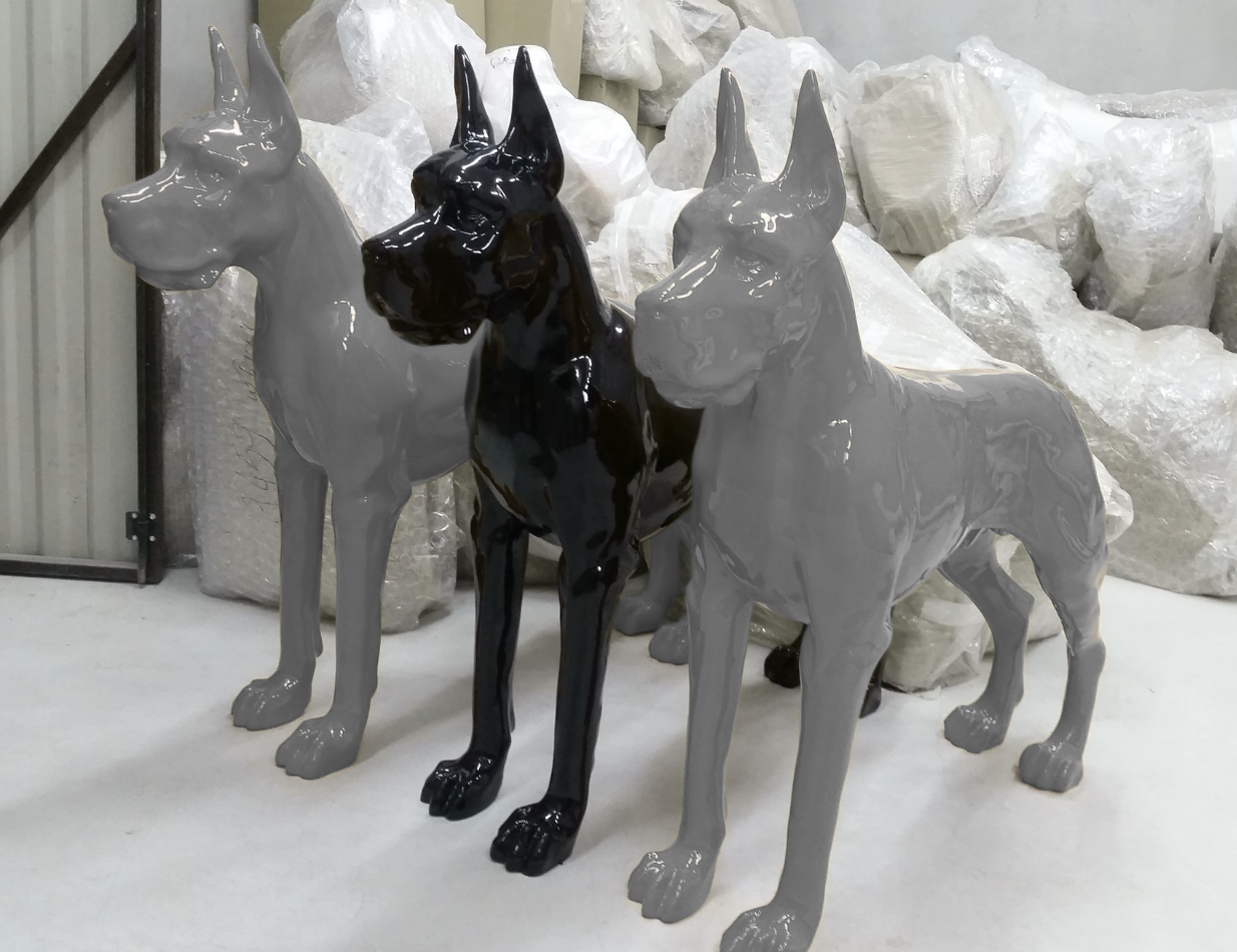 Deutsche Dogge , Hund Pop Art - Designer Hochglanz - obrazek 2