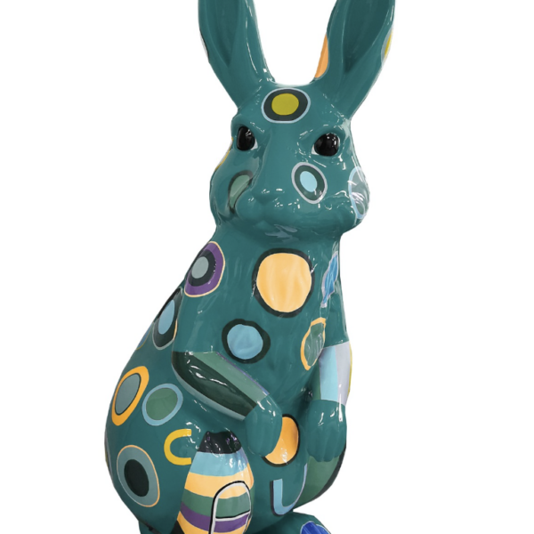 Osterhase XXXL Hase 220 cm Hochglanz Lack Ostern