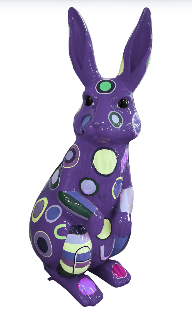 Osterhase XXXL Hase 220 cm Hochglanz Lack Ostern