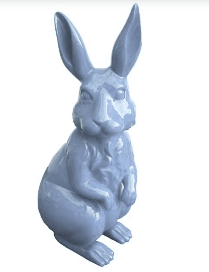 Osterhase XXXL Hase 220 cm Hochglanz Lack Ostern