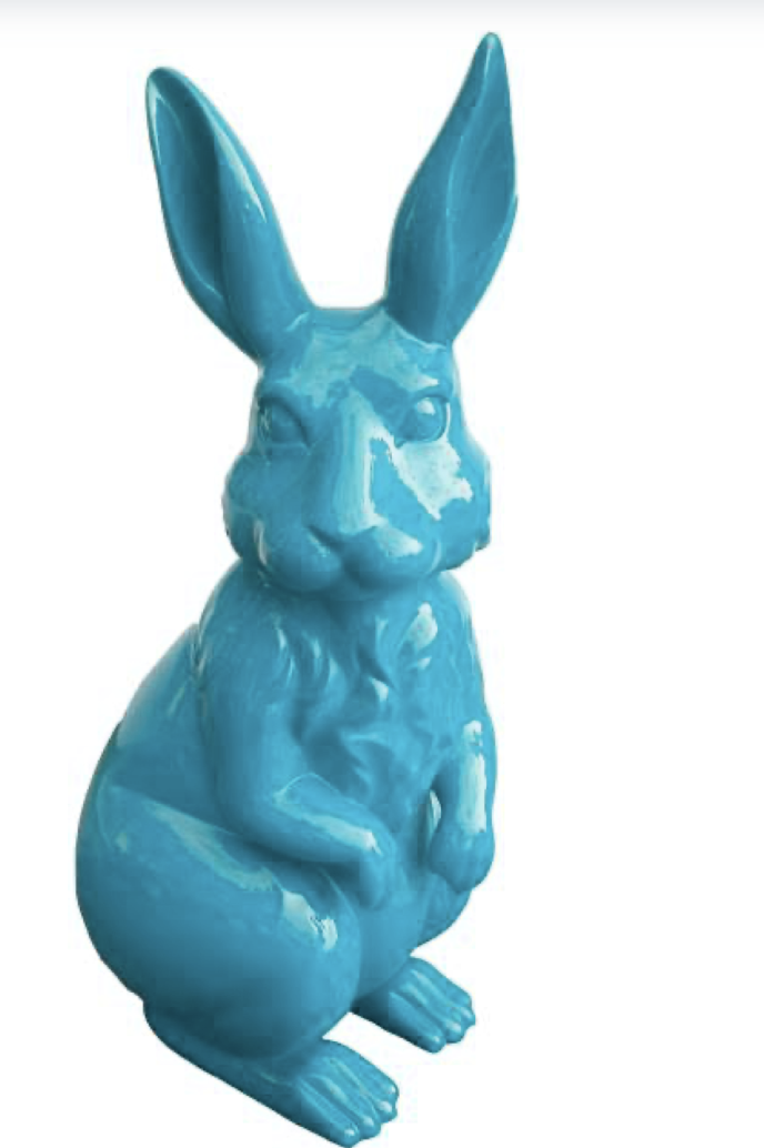 Osterhase XXXL Hase 220 cm Hochglanz Lack Ostern