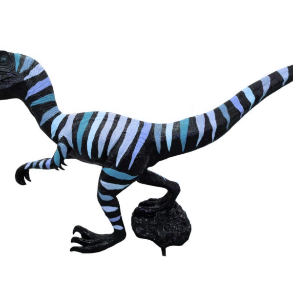 Dinosaurier Velociraptor  282 cm PopArt Hochglanz natürliche Größe