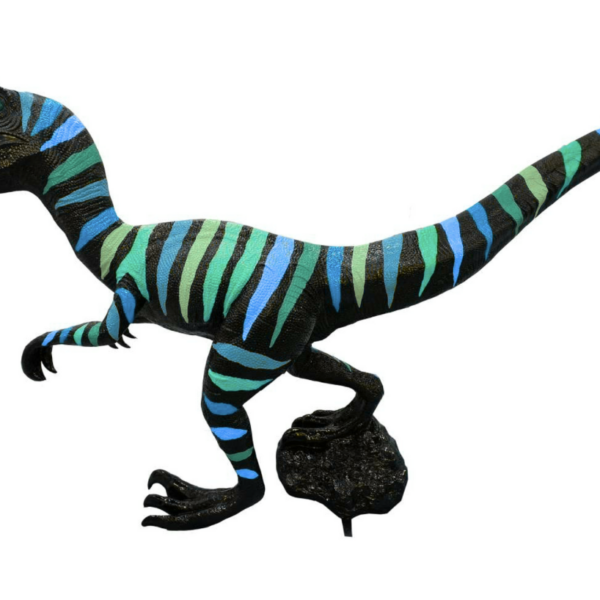 Dinosaurier Velociraptor  282 cm PopArt Hochglanz natürliche Größe