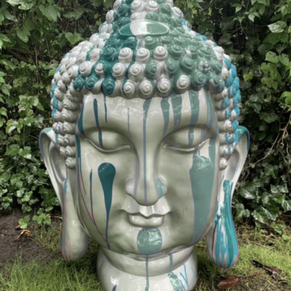 Buddha - KOPF XXL - 100 cm  - Feng Shui - PopArt