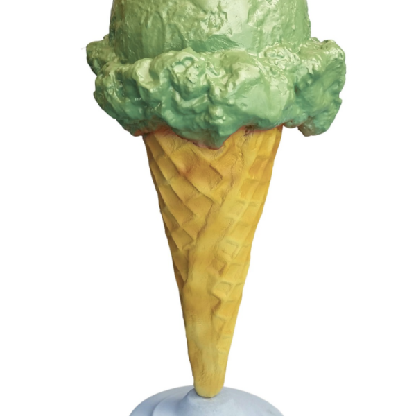 Werbefigur /  Gastronomie   -  Eis in XXL  -  110 cm  -  Eiswaffel Pistazie
