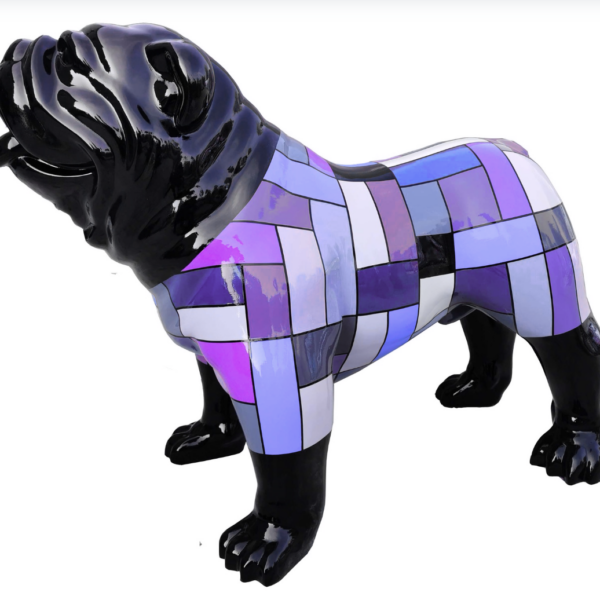 XXXL Englische Bulldogge - Pop Art - Designer Hochglanz