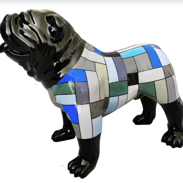 XXXL Englische Bulldogge - Pop Art - Designer Hochglanz