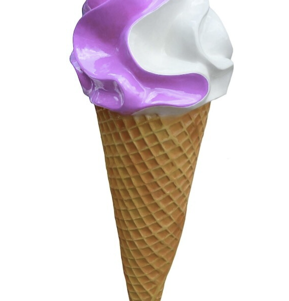 Werbefigur /  Gastronomie   -  Eis in XXL  -  195 cm  -  Eiswaffel
