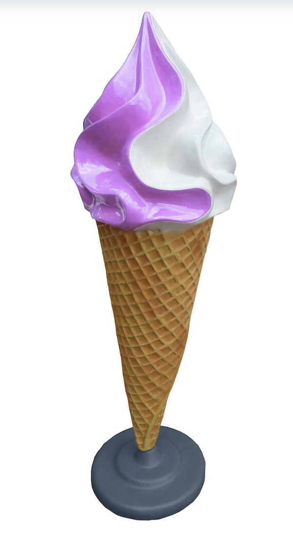 Werbefigur / Gastronomie - Eis in XXL - 195 cm - Eiswaffel