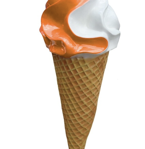 Werbefigur /  Gastronomie   -  Eis in XXL  -  195 cm  -  Eiswaffel