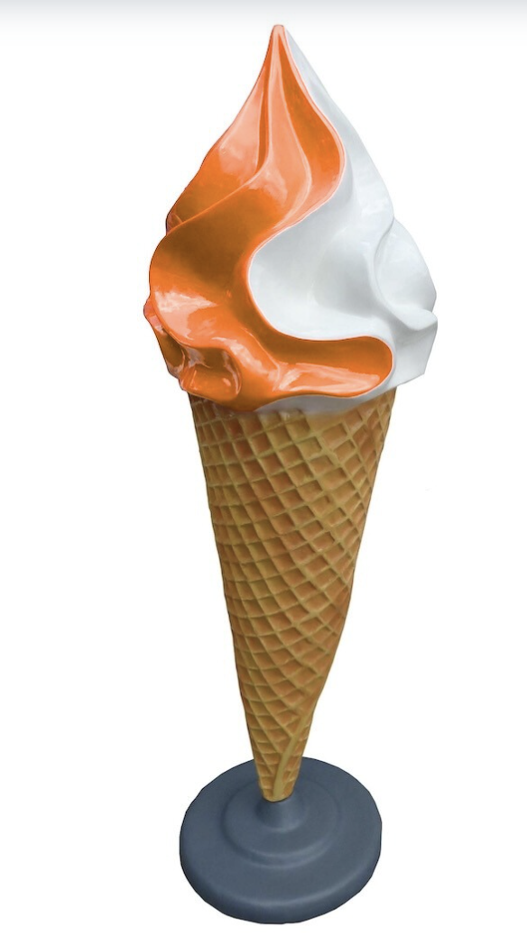 Werbefigur / Gastronomie - Eis in XXL - 195 cm - Eiswaffel