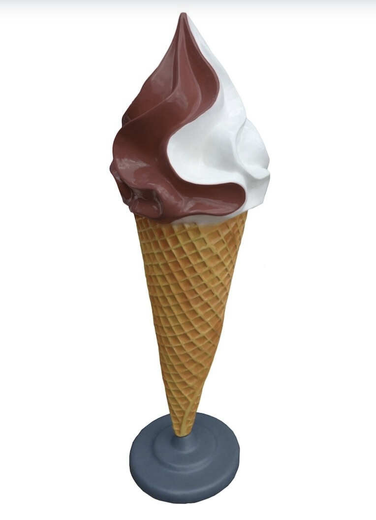 Werbefigur / Gastronomie - Eis in XXL - 195 cm - Eiswaffel