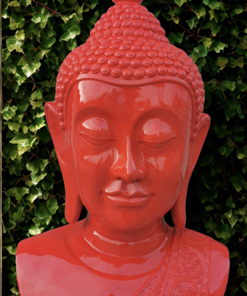 PopArt Buddha - KOPF XXL - 117 cm  - DESIGN - Hochglanz - Buddha Feng Shui