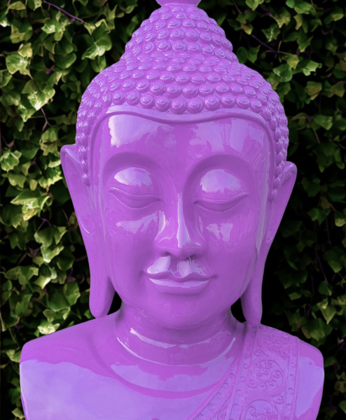 PopArt Buddha - KOPF XXL - 117 cm  - DESIGN - Hochglanz - Buddha Feng Shui