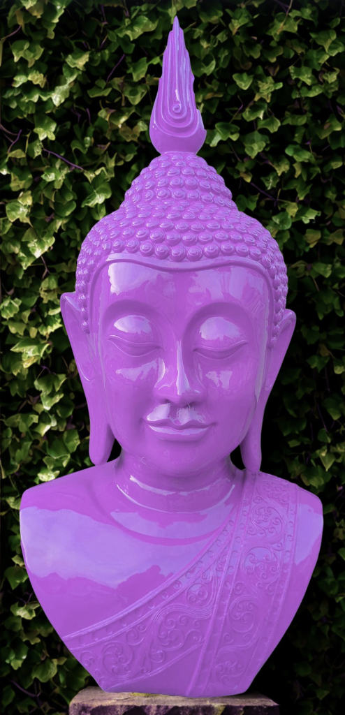 PopArt Buddha - KOPF XXL - 117 cm - DESIGN - Hochglanz - Buddha Feng Shui