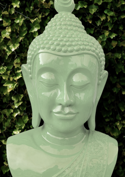 PopArt Buddha - KOPF XXL - 117 cm  - DESIGN - Hochglanz - Buddha Feng Shui
