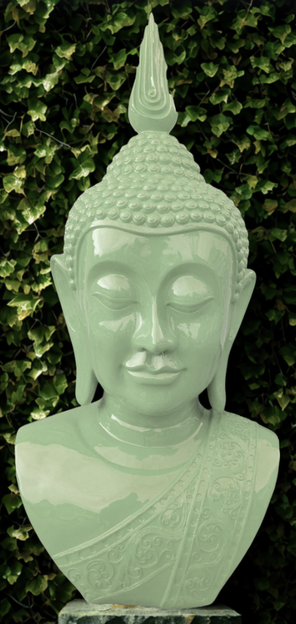 PopArt Buddha - KOPF XXL - 117 cm - DESIGN - Hochglanz - Buddha Feng Shui