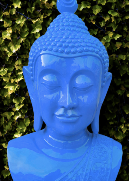 PopArt Buddha - KOPF XXL - 117 cm  - DESIGN - Hochglanz - Buddha Feng Shui