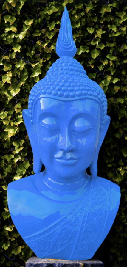PopArt Buddha - KOPF XXL - 117 cm - DESIGN - Hochglanz - Buddha Feng Shui