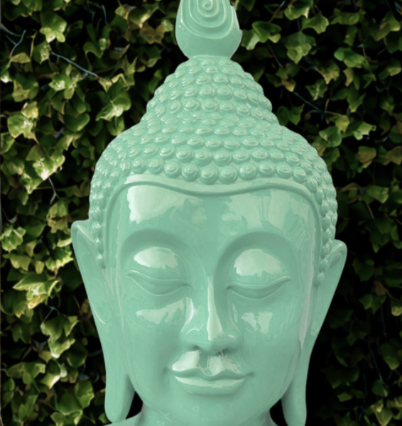 PopArt Buddha - KOPF XXL - 117 cm  - DESIGN - Hochglanz - Buddha Feng Shui