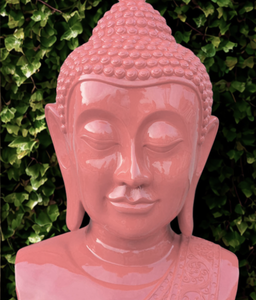PopArt Buddha - KOPF XXL - 117 cm  - DESIGN - Hochglanz - Buddha Feng Shui