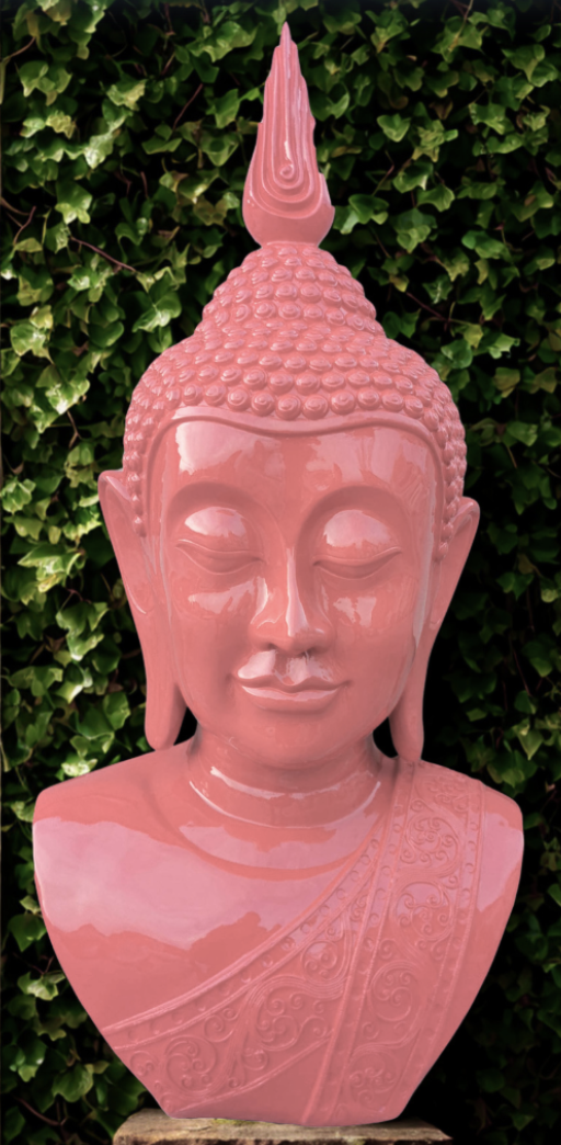 PopArt Buddha - KOPF XXL - 117 cm - DESIGN - Hochglanz - Buddha Feng Shui