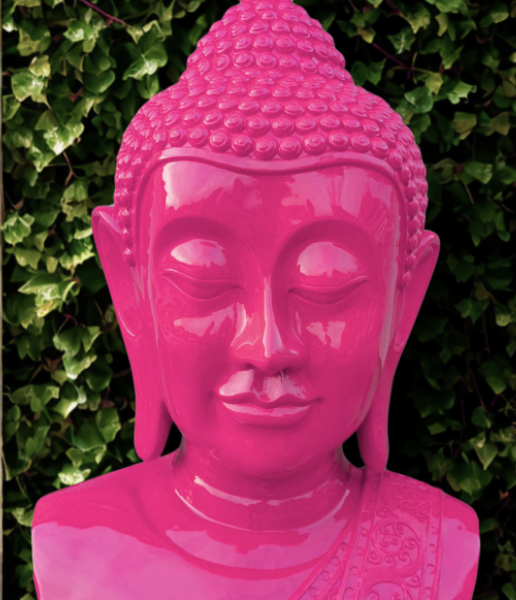 PopArt Buddha - KOPF XXL - 117 cm  - DESIGN - Hochglanz - Buddha Feng Shui