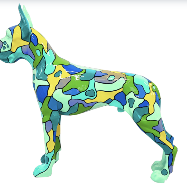 Deutsche Dogge , Hund Pop Art - Designer Hochglanz