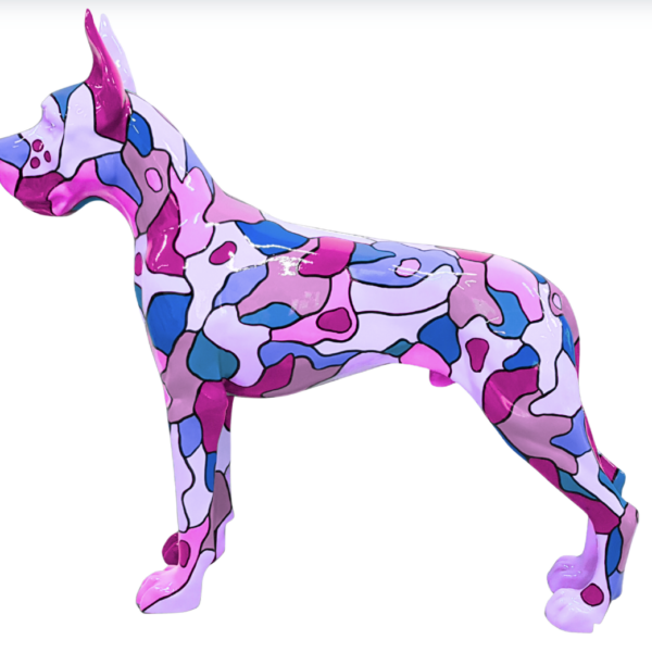 Deutsche Dogge , Hund Pop Art - Designer Hochglanz