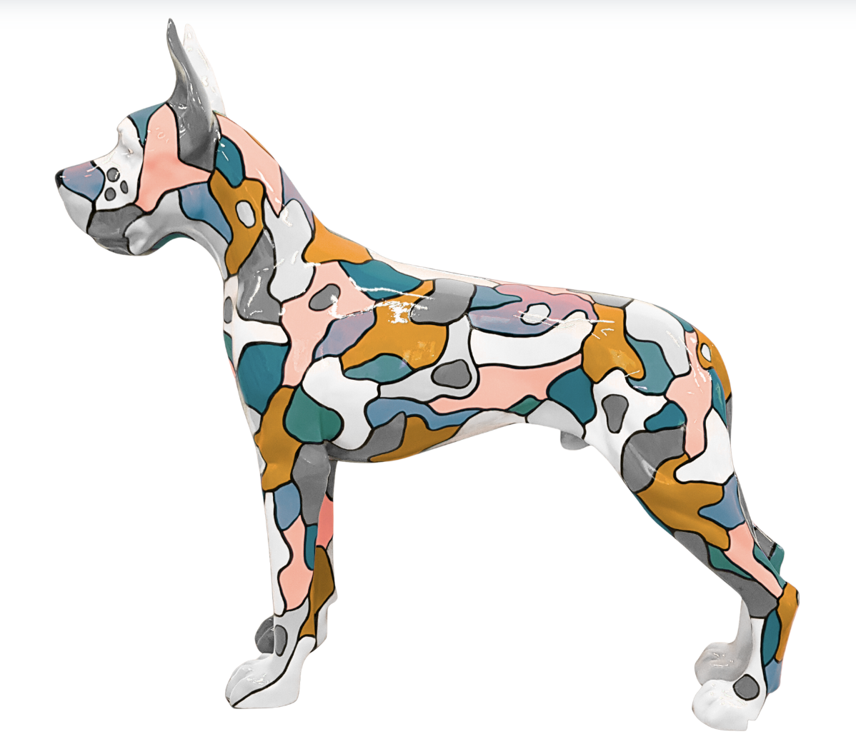 Deutsche Dogge , Hund Pop Art - Designer Hochglanz